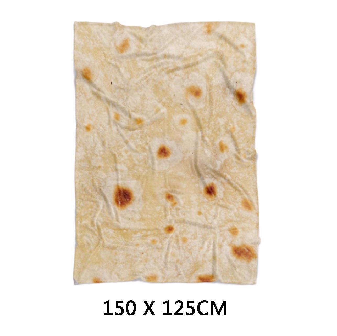 Super Soft Warm Flannel Burrito Blankets 280Gsm Round Shape Airplane Travel Throw Coral Fleece Tortilla Nap Wrap Blankets 14