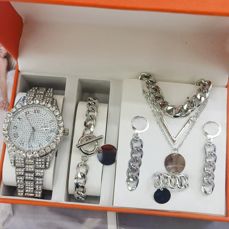 Women's Watch Jewelry 5-piece Set New Quartz Watch Gift Suit Wrist Watch 28