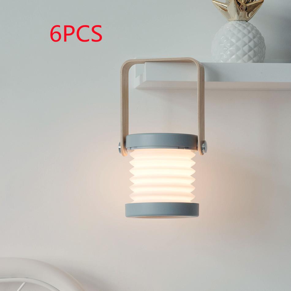 Foldable Touch Dimmable Reading LED Night Light Portable Lantern Lamp USB Rechargeable For Home Decor 17