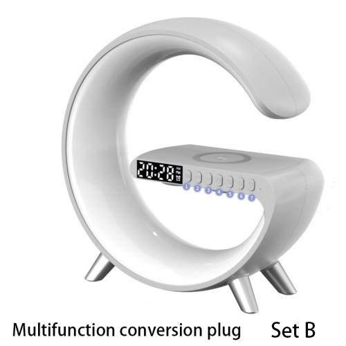 New Intelligent G Shaped LED Lamp Bluetooth Speake Wireless Charger Atmosphere Lamp App Control For Bedroom Home Decor 20