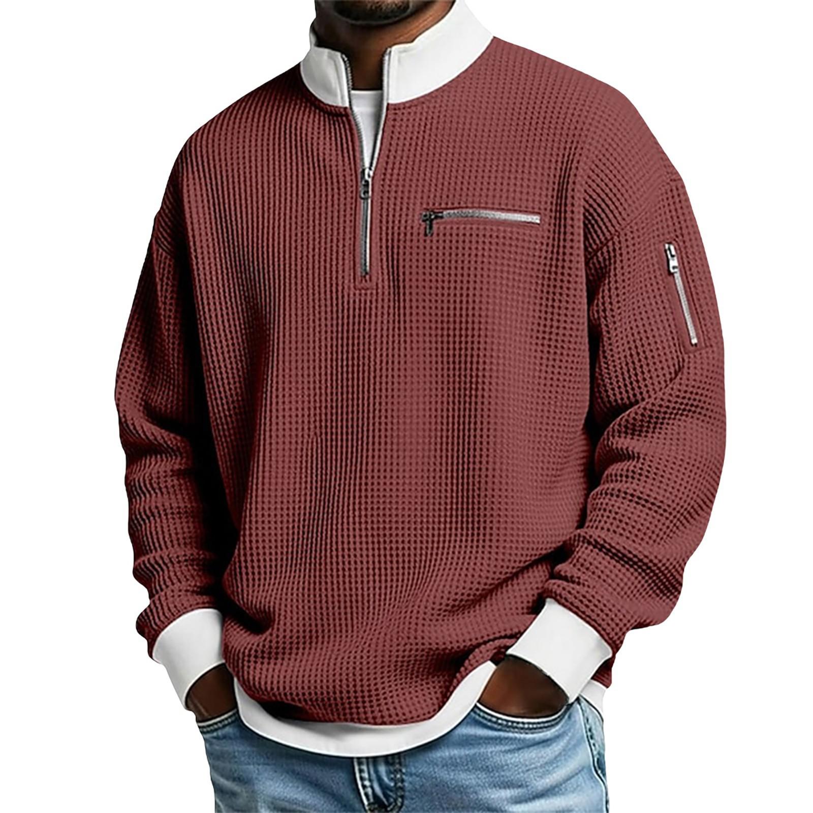 Mens Sports Zip-Up Long-Sleeve Sweatshirt 4