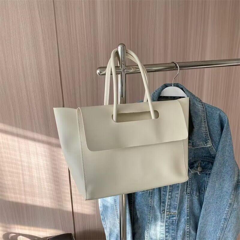 Fashion Women Shoulder Bags Large Capacity Handbags Simple Retro Tote Bags Solid Color Famous Brand High Quality Bags 10