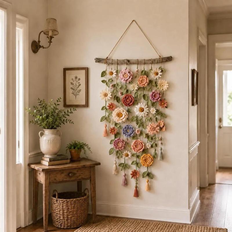 Floral Vine Style Flower And Vine Pendant