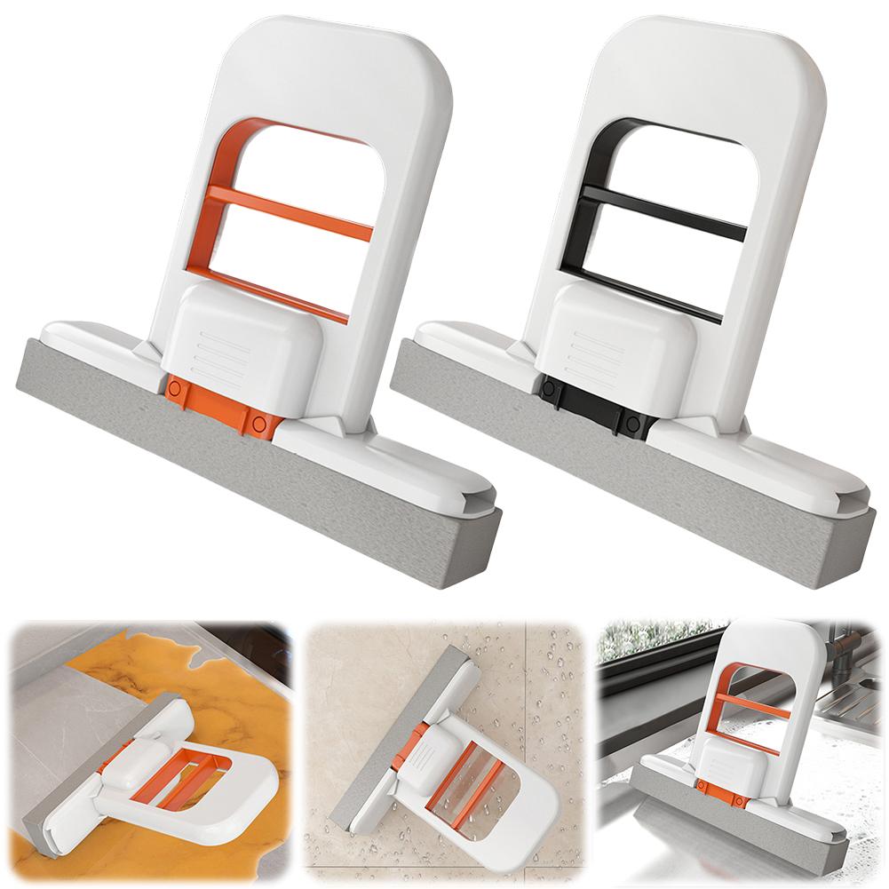 Handheld Mini Foldable Desktop Mop Small Cotton Mops Sponge Cleaning Tool For Bathroom Kitchen Desktop Glass Living Room Car