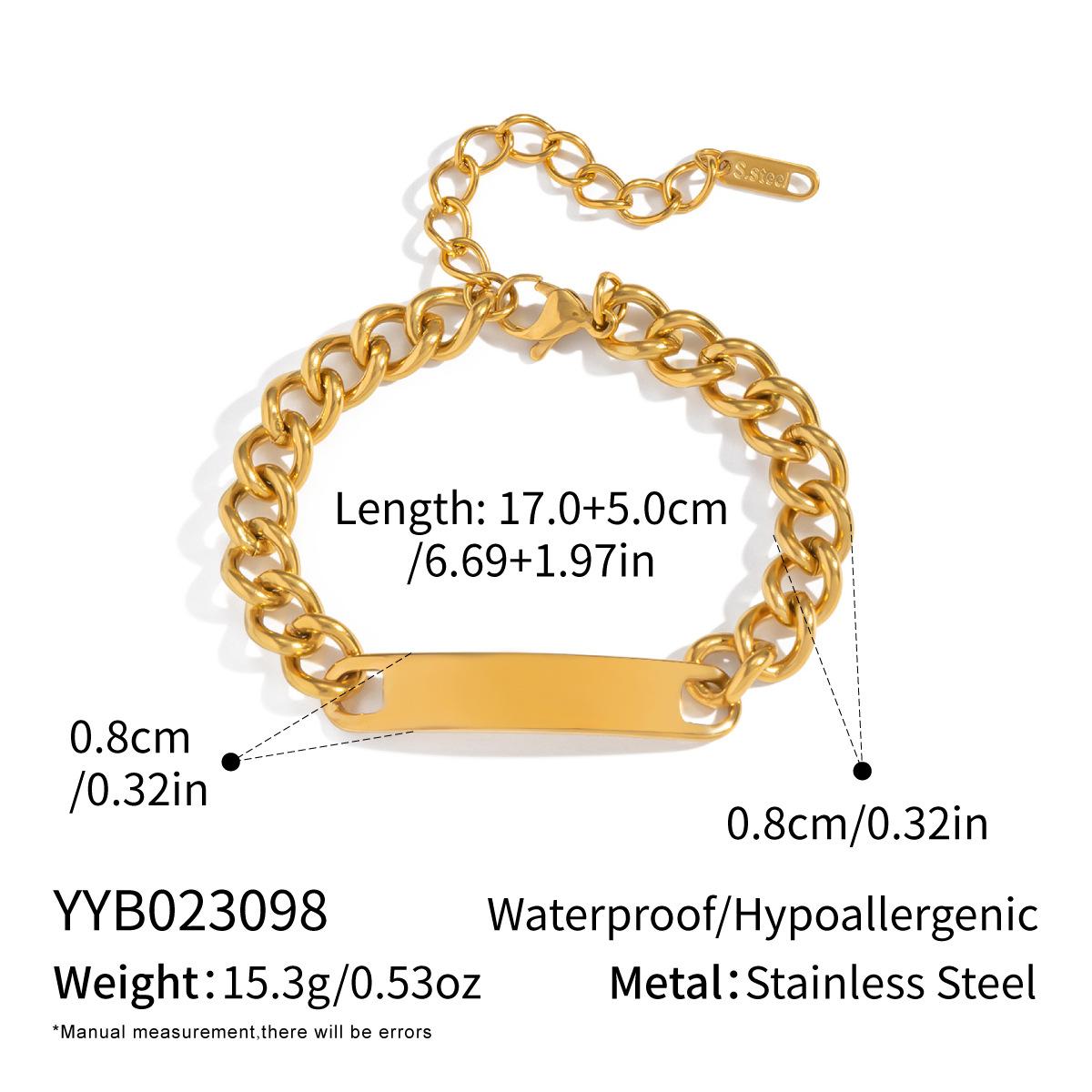 Stainless Steel Ornament Bracelet Female 34